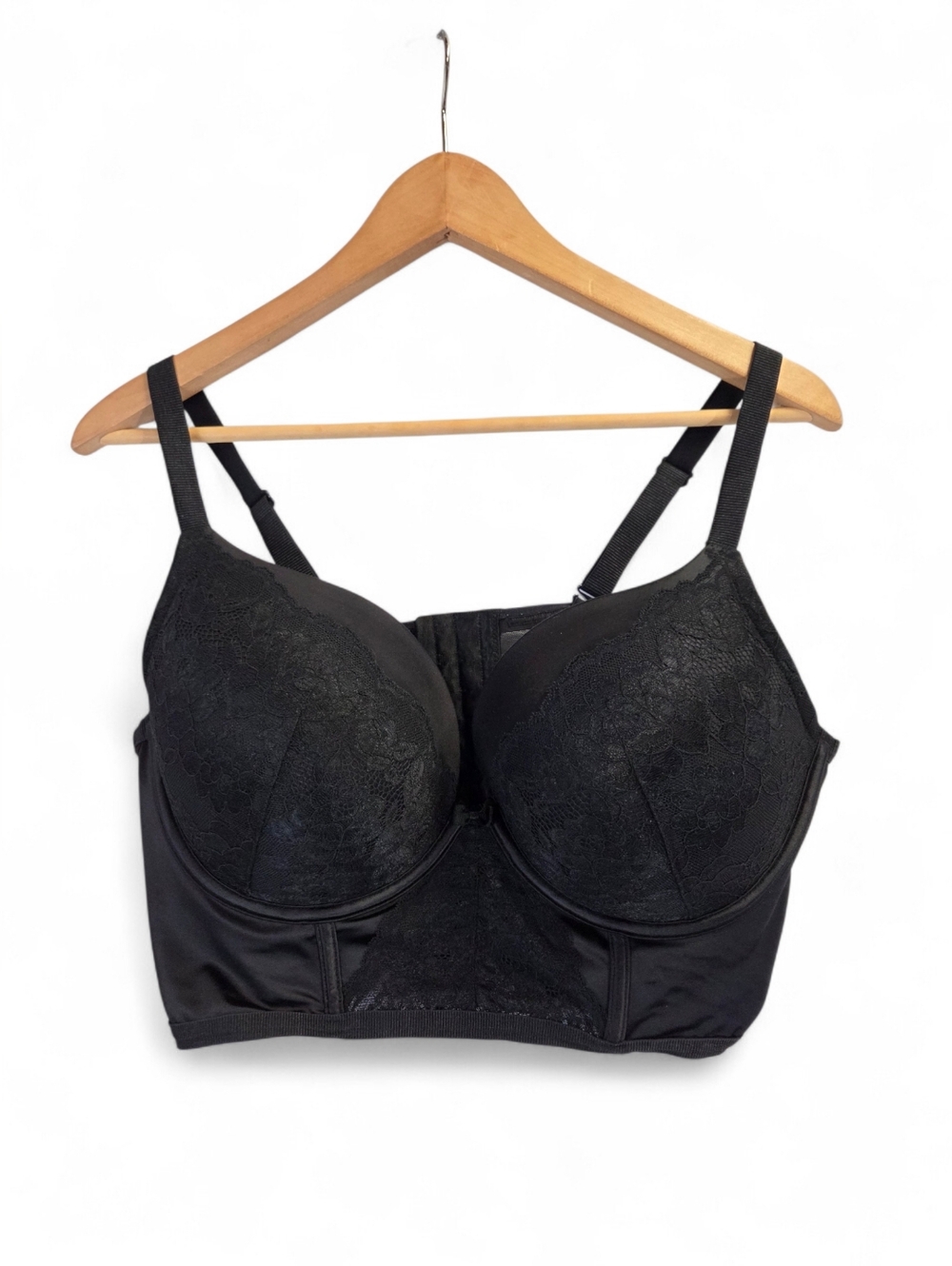 Torrid Curve Black Lace Padded Support Bra Size 40DDD